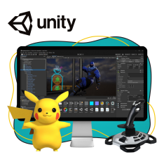 Мир игр на Unity 2D на популярном движке + AI-помощники - КИБЕРшкола программирования для детей, компьютерные курсы для школьников, начинающих и подростков - KIBERone г. Ломоносовский