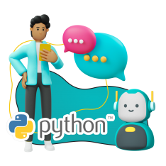 Умный чат-бот на Python - КИБЕРшкола программирования для детей, компьютерные курсы для школьников, начинающих и подростков - KIBERone г. Ломоносовский