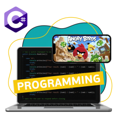 Программирование на C#. Удивительный мир 2D-игр - КИБЕРшкола программирования для детей, компьютерные курсы для школьников, начинающих и подростков - KIBERone г. Ломоносовский
