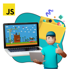 Программирование на JavaScript. Учимся создавать игры! - КИБЕРшкола программирования для детей, компьютерные курсы для школьников, начинающих и подростков - KIBERone г. Ломоносовский