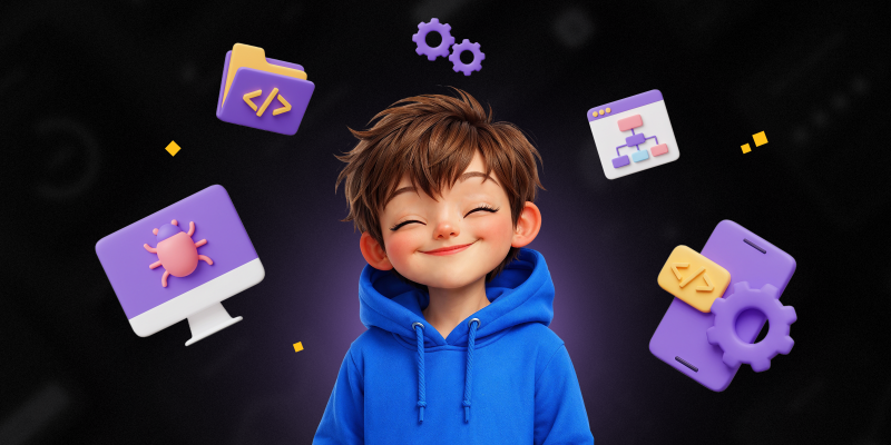 Идеальный сайт с нуля: код, дизайн и AI-помощник - КИБЕРшкола программирования для детей, компьютерные курсы для школьников, начинающих и подростков - KIBERone г. Ломоносовский